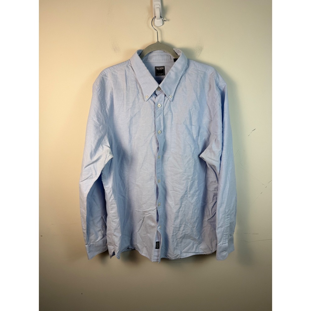 Todd Snyder Mens XXL Light Blue Oxford Cotton Button Down Shirt